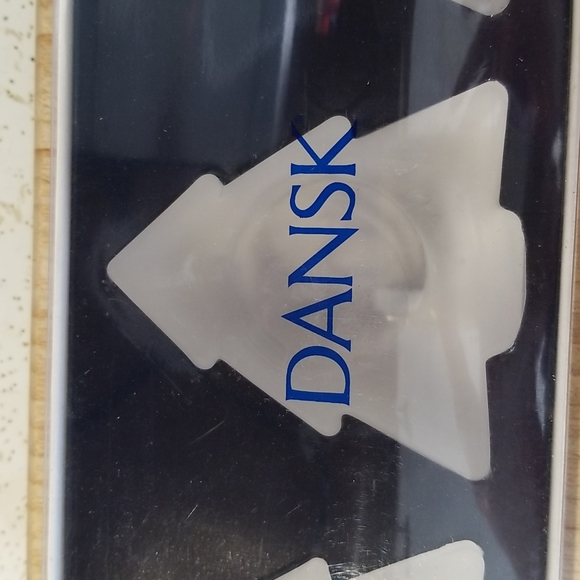 Dansk Frosted Christmas Tree Tealight Holders - Picture 5 of 5